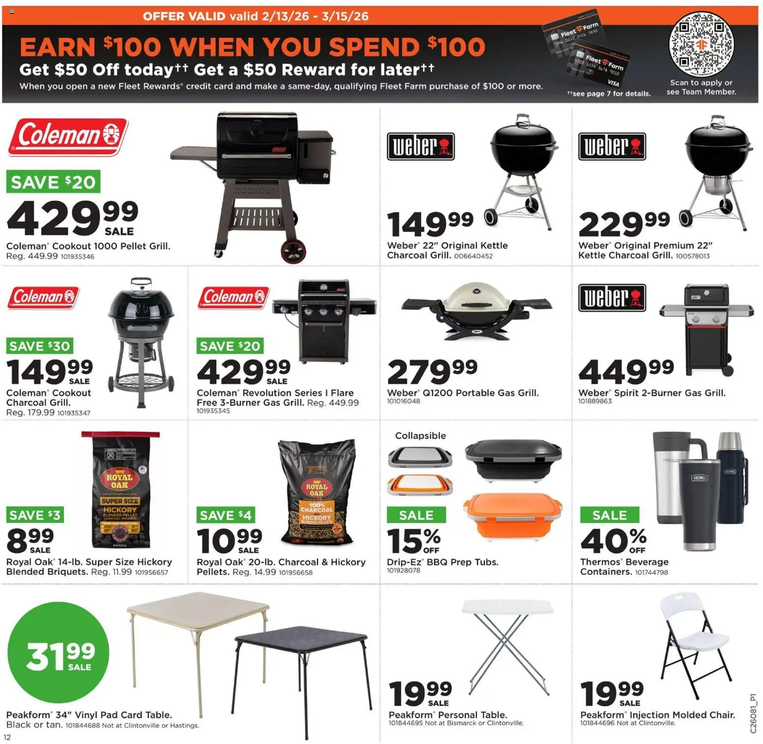 Mills Fleet Farm Weekly Ad - valid from 16.02.2026 | Page: 14 | Products: Kettle