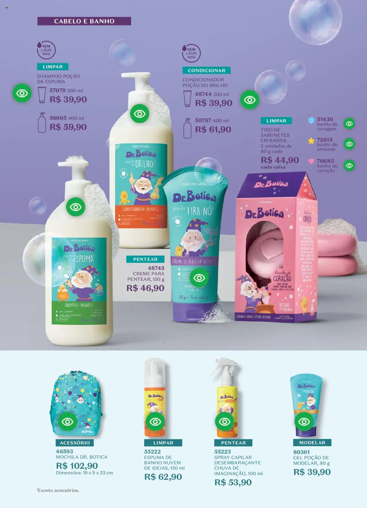 O Boticário Folheto - válido de 11.08.2025 | Página: 146 | Produtos: Shampoo, Condicionador, Caixa, Creme
