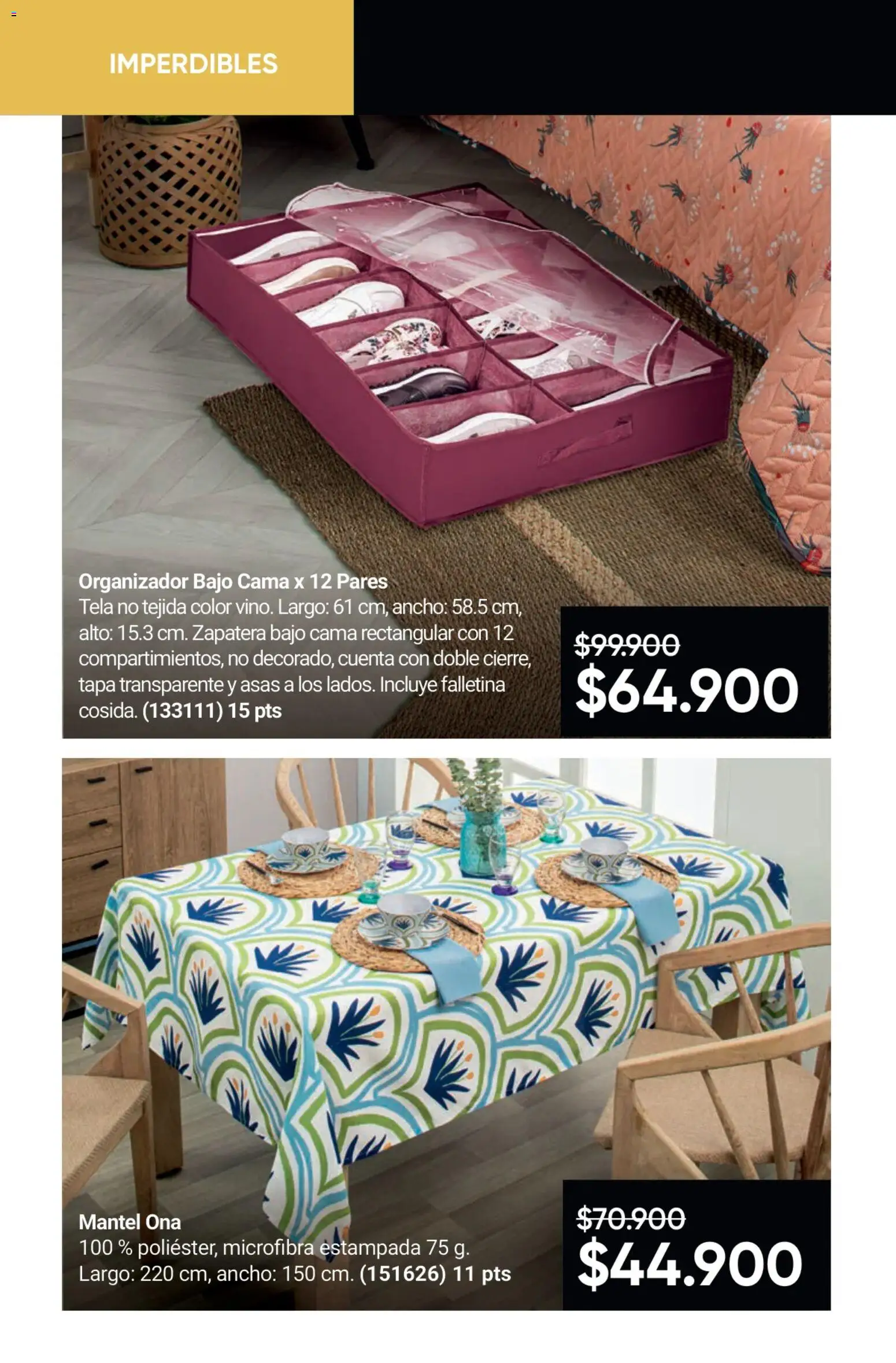 Avon revista - valida desde el 02.01.2026 | Página: 56 | Productos: Cama, Mantel, Organizador