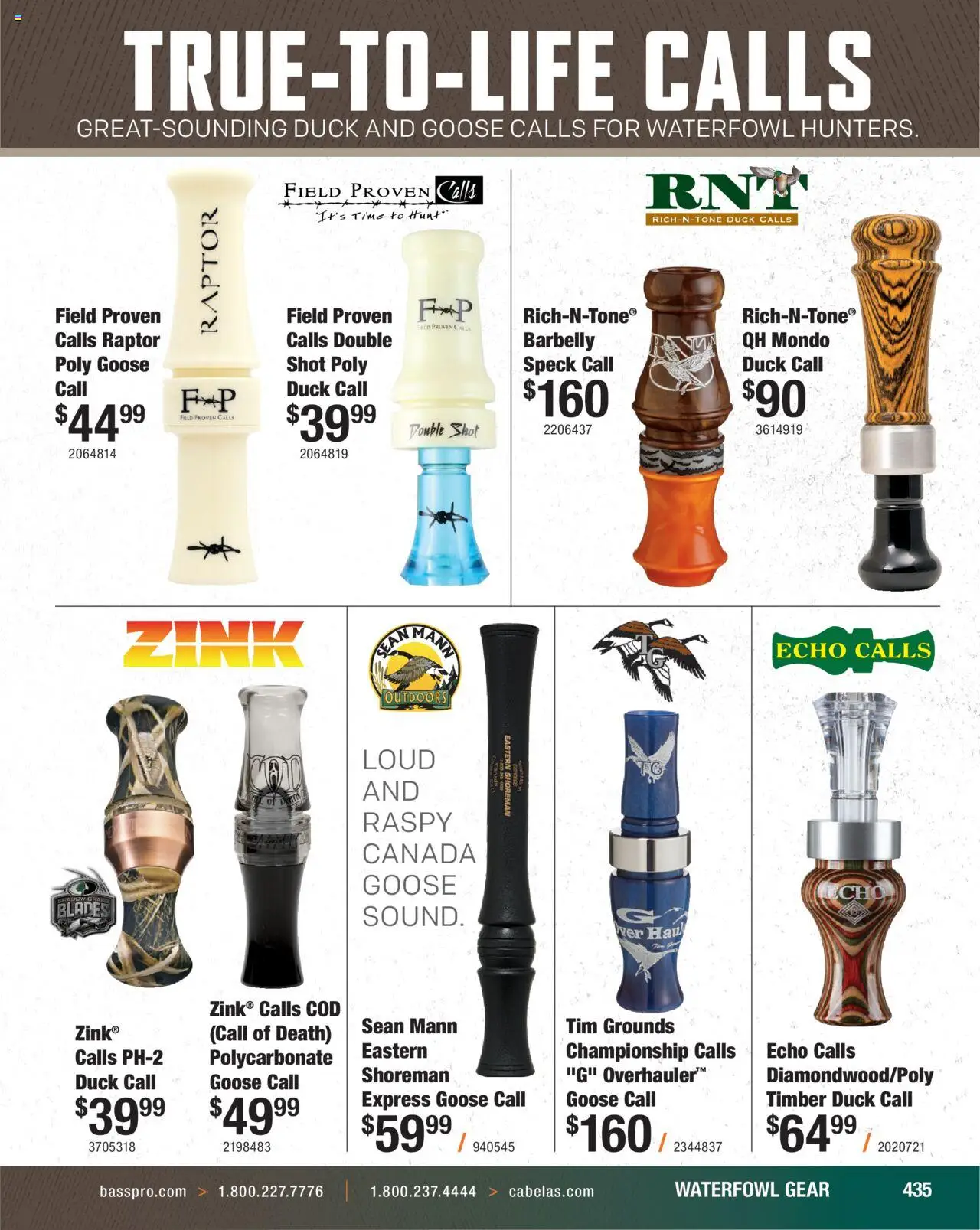 Cabela's Hunting Master 25 - valid from 11.08.2025 | Page: 435 | Products: Waterfowl