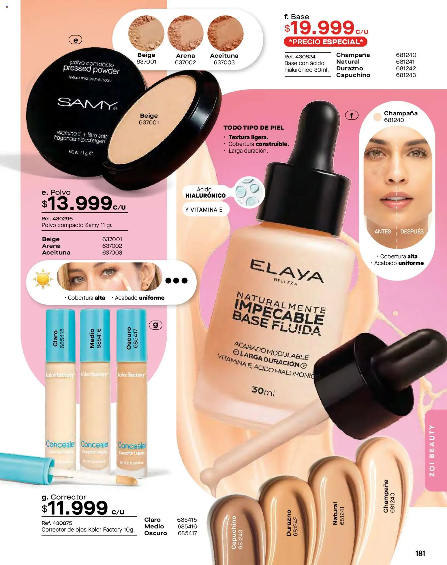 Pacifika revista - valida desde el 01.01.2026 | Página: 181 | Productos: Fragancia, Polvo, Corrector, Durazno