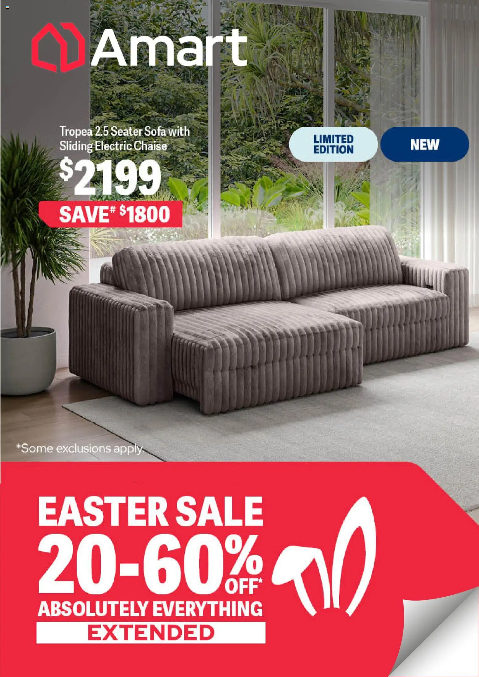 Amart Furniture catalogue - valid from 10.04.2026 | Page: 1 | Products: Sofa