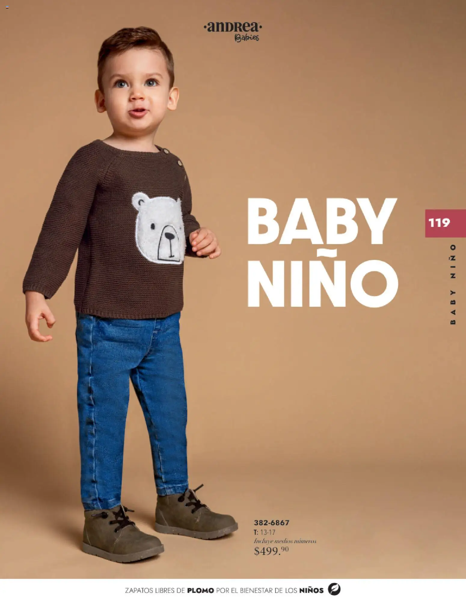 Nuevas ofertas de Andrea válidas en toda la República Mexicana desde el 26.11.2025. ¡Encuentra las mejores ofertas en Andrea catálogo Infantil Baby otoño 2025! | Página: 31 | Productos: Zapatos