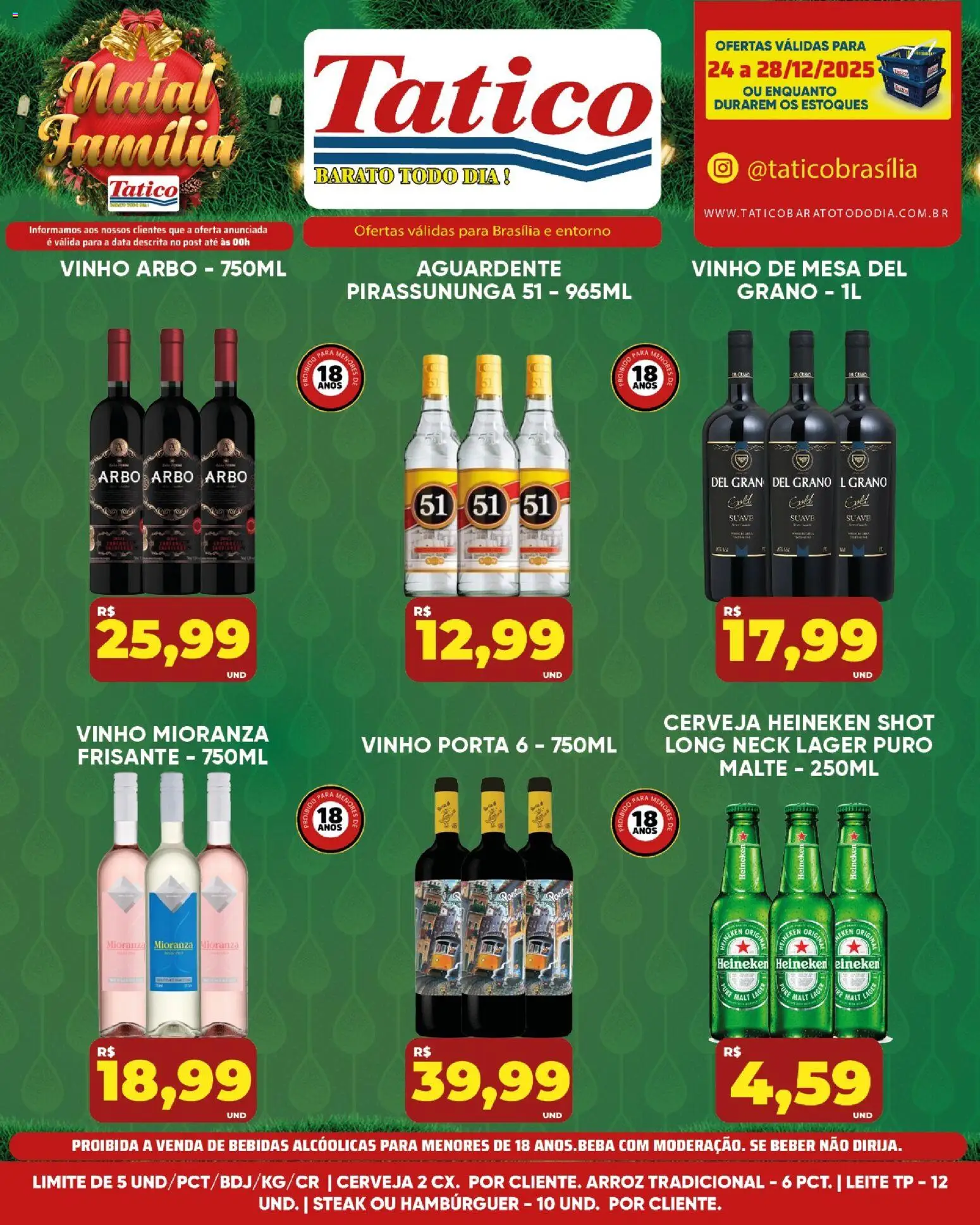 Tatico Folheto - válido de 24.12.2025 | Página: 2 | Produtos: Porta, Mesa, Leite, Pá