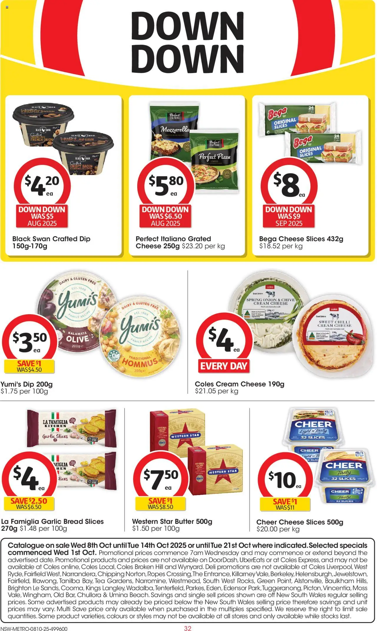 Coles catalogue - valid from 08.10.2025 | Page: 32 | Products: Bacon, Pizza, Cream, Chilli