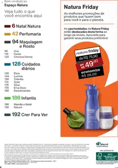 Natura - Ciclo 17/2025 - Pré-Visualização do folheto da loja Natura, válido de 14.10.2025 | Página: 4 | Produtos: Maquiagem, Revista