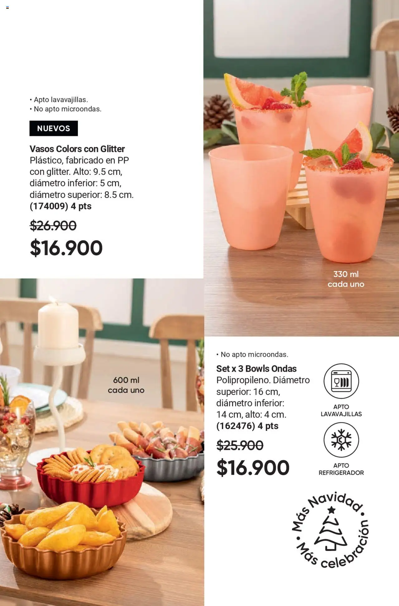 Avon revista - valida desde el 12.09.2025 | Página: 9 | Productos: Vasos, Glitter, Refrigerador, Lavavajillas