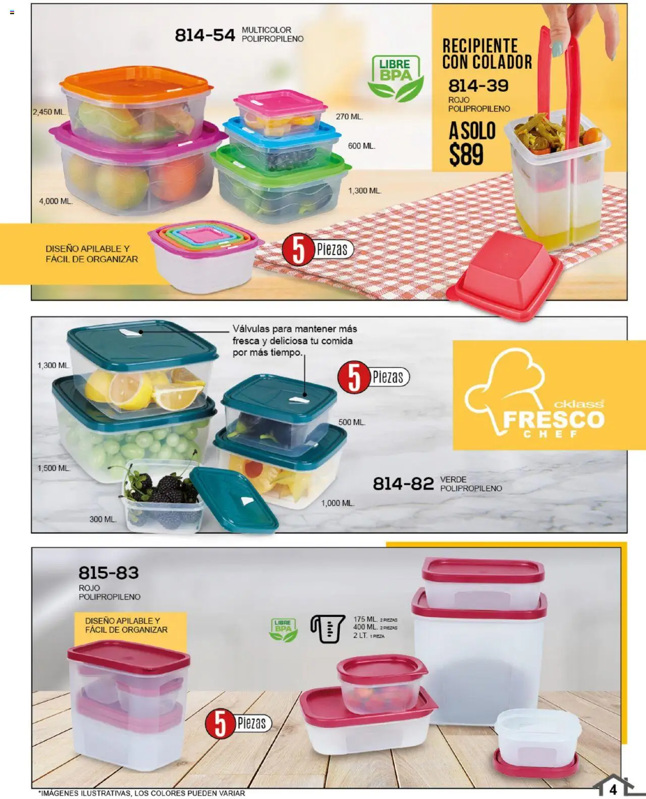 Nuevas ofertas de Cklass válidas en toda la República Mexicana desde el 14.07.2025. ¡Encuentra las mejores ofertas en Cklass catálogo Home! | Página: 5 | Productos: Colador