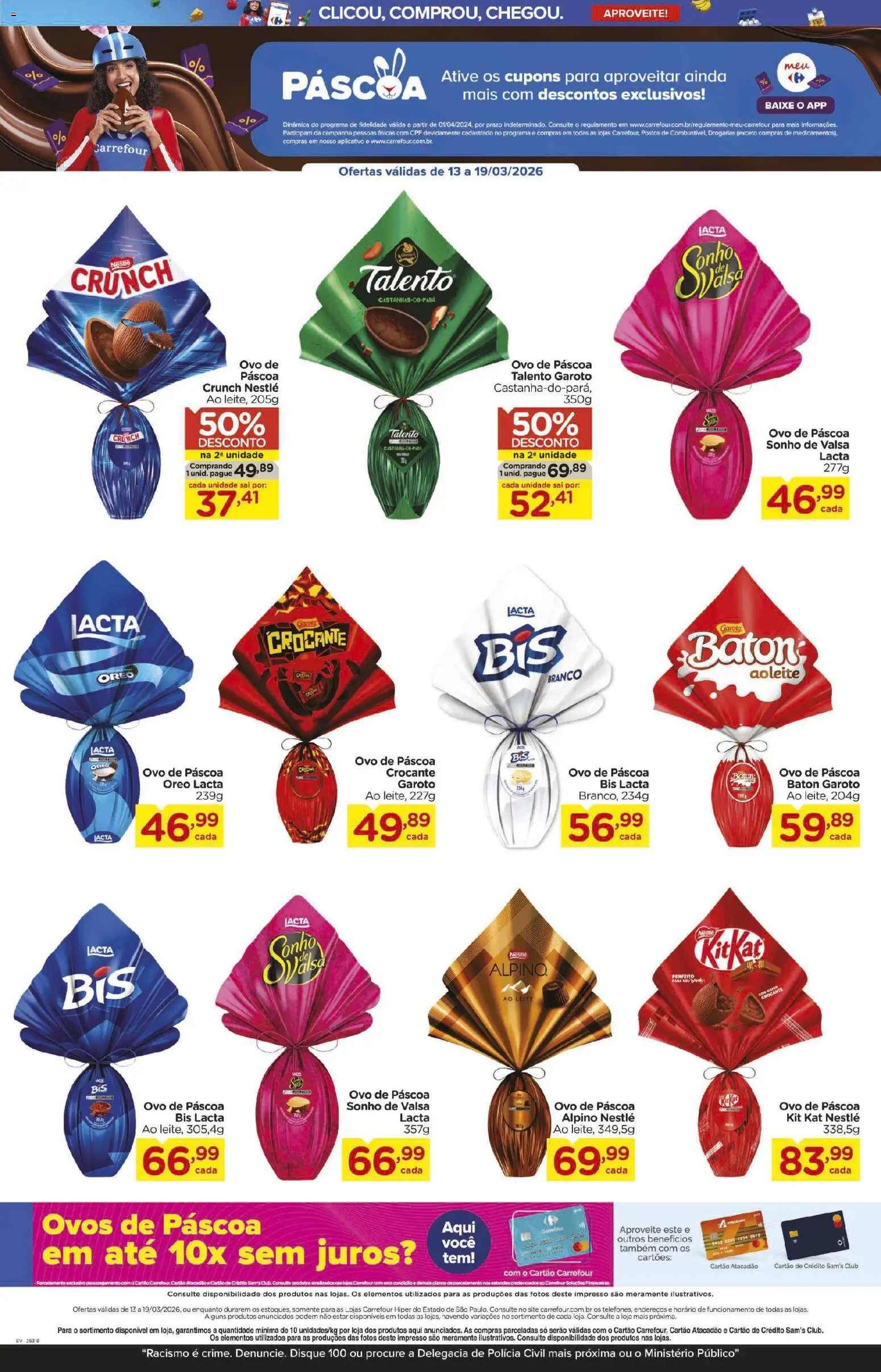 Carrefour Folheto - válido de 13.03.2026 | Página: 2 | Produtos: Ovo de páscoa, Ovos, Kit Kat