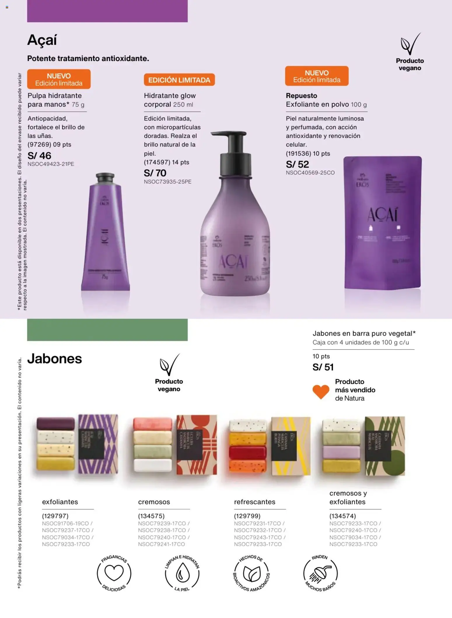 Catálogo Natura válido desde 18.02.2026 | Página: 119 | Productos: Exfoliante, Caja, Polvo