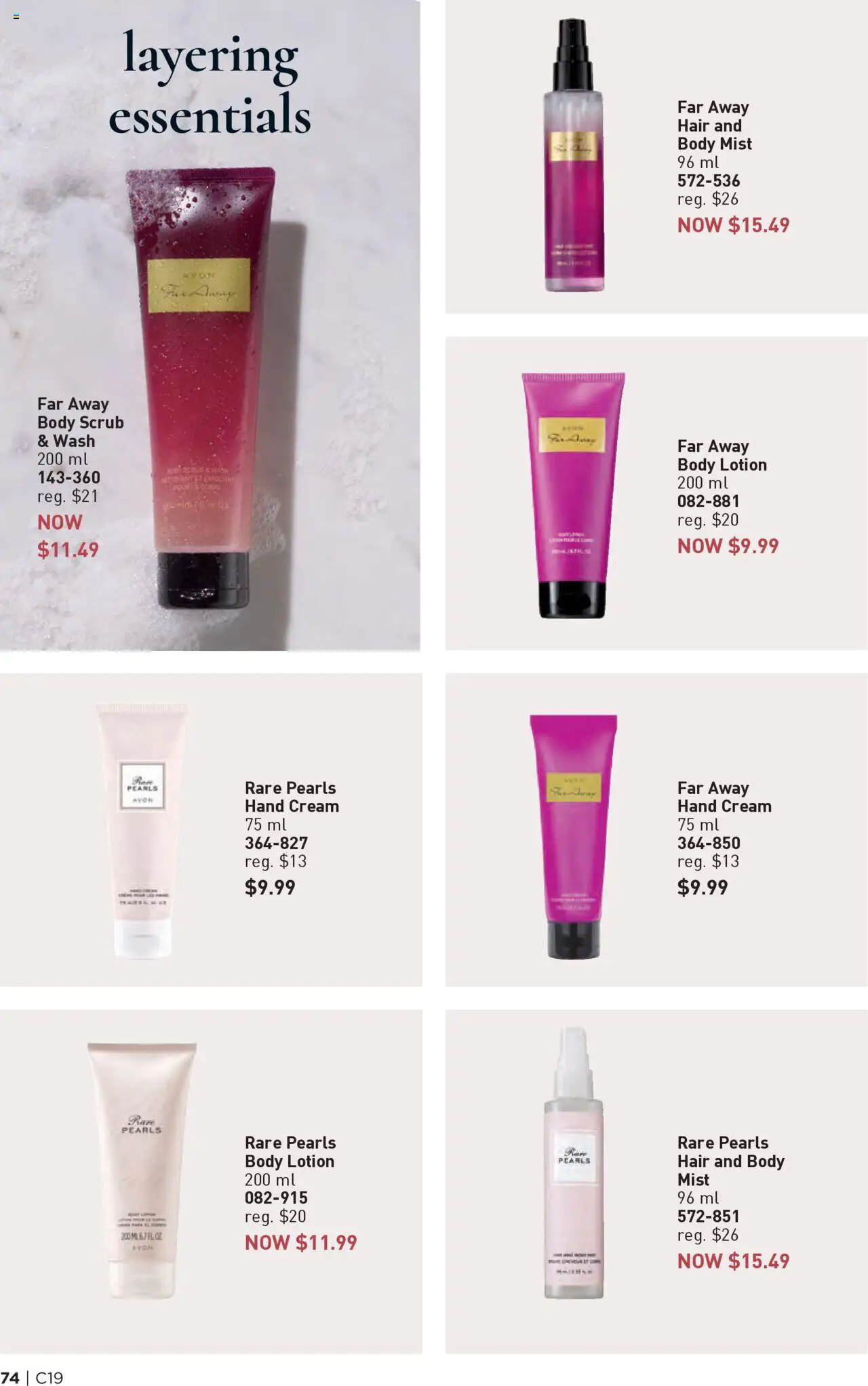 Avon flyer valid from 11.09.2025 | Page: 74 | Products: Cream, Body lotion, Hand cream