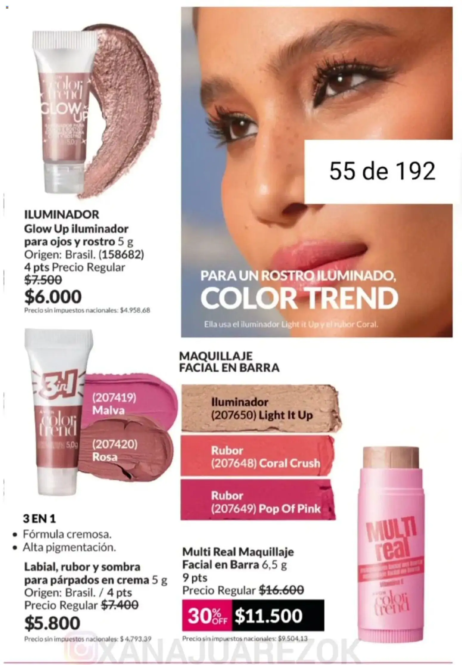 Avon - Campaña 3/2026 │ válido desde el 01.03.2026 | Página: 55 | Productos: Maquillaje, Rubor, Sombra, Crema