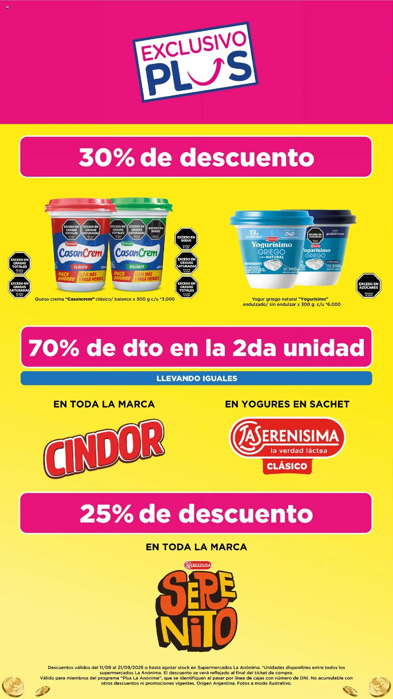 La Anonima - Insuperables - z3 │ válido desde el 11.09.2025 | Página: 18 | Productos: Queso crema, Queso, Yogur, Crema