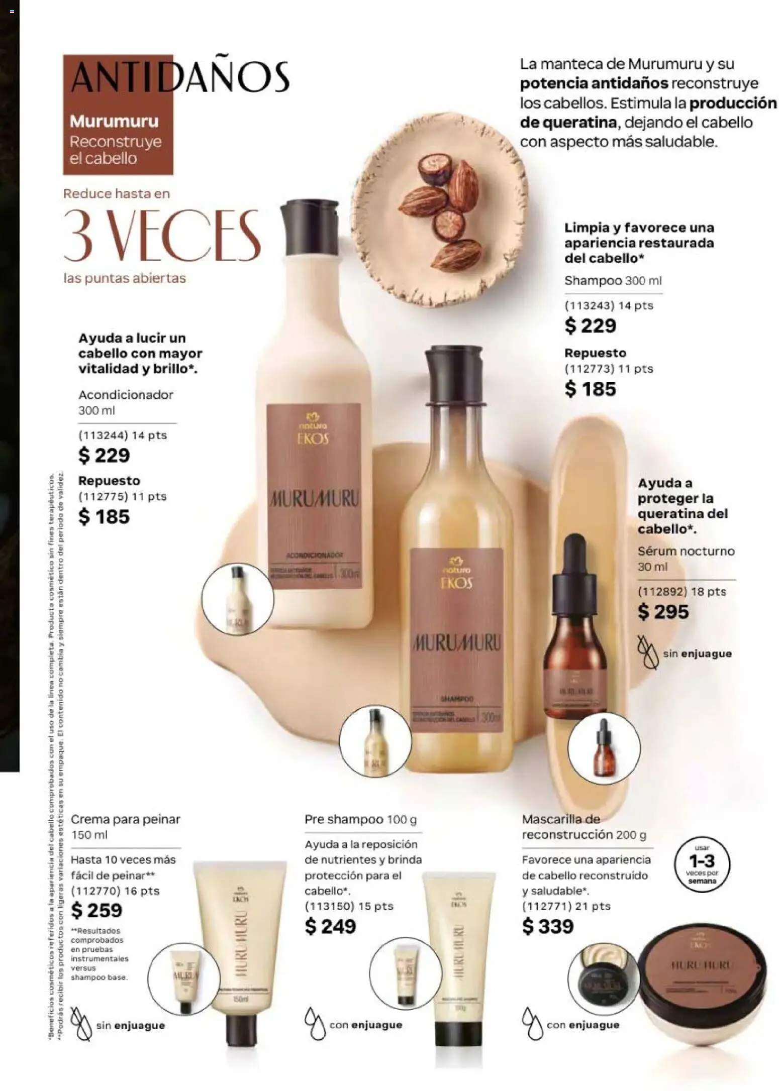 Nuevas ofertas de Natura válidas en toda la República Mexicana desde el 24.04.2026. ¡Encuentra las mejores ofertas en Natura campaña 7 2026! | Página: 145 | Productos: Serum, Brillo, Mascarilla, Acondicionador