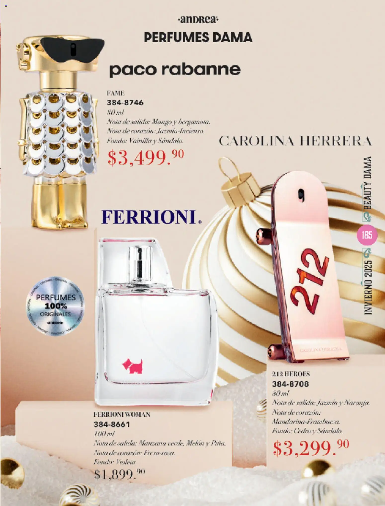 Nuevas ofertas de Andrea válidas en toda la República Mexicana desde el 26.11.2025. ¡Encuentra las mejores ofertas en Andrea catálogo Invierno! | Página: 185 | Productos: Melón, Manzana, Mango