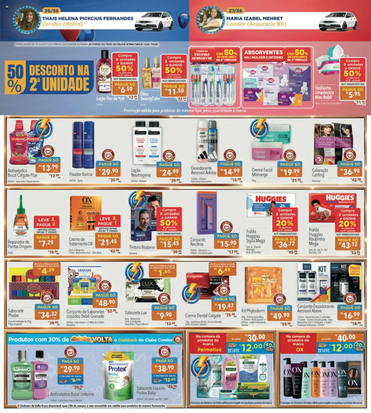 Supermercados Condor Folheto - válido de 15.10.2025 | Página: 27 | Produtos: Creme, Sabonete, Creme dental, Fixador