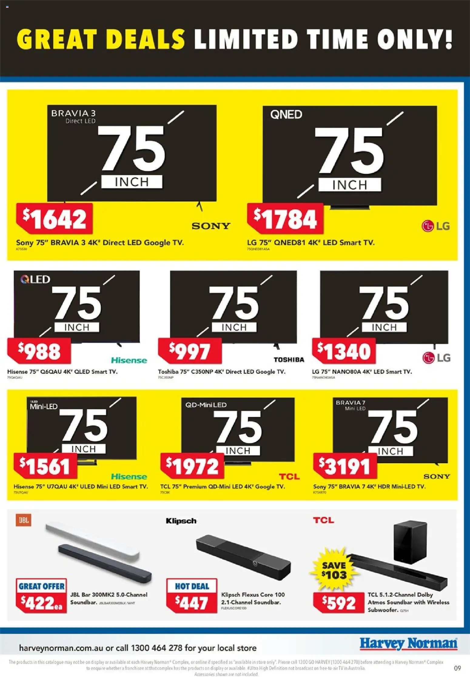 Harvey Norman catalogue - valid from 01.01.2026 | Page: 9 | Products: Tv