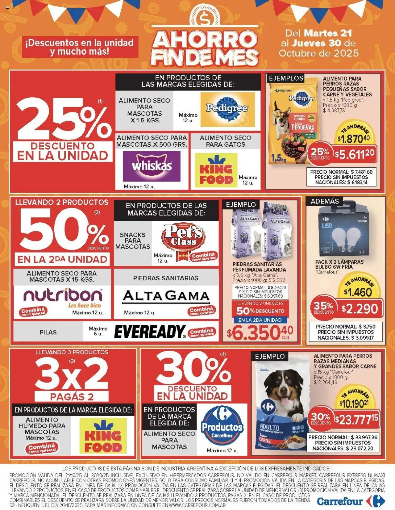 Carrefour - Ofertas - Chubut │ válido desde el 21.10.2025 | Página: 18 | Productos: Caso, Sobre, Pilas, Té