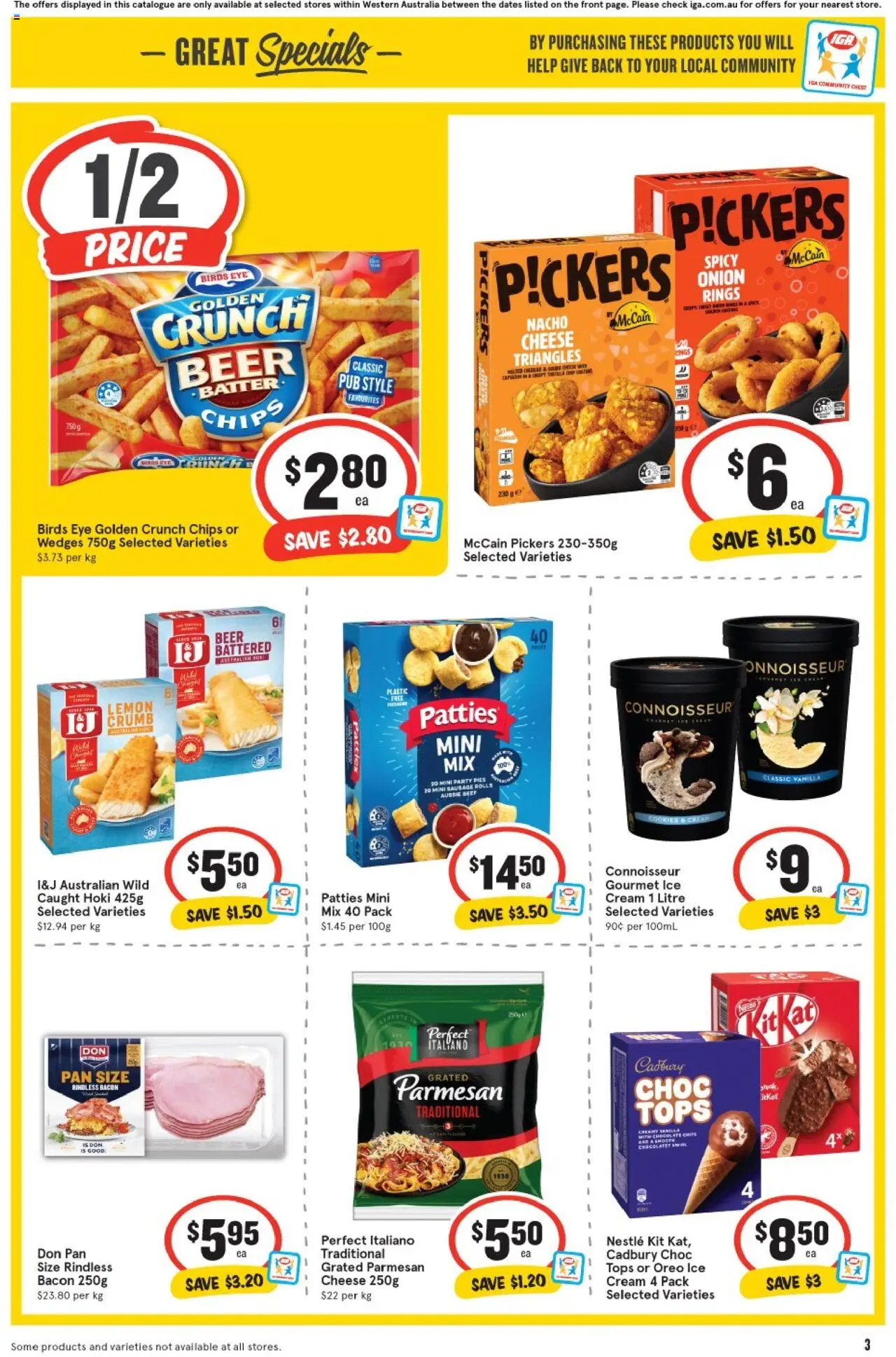 IGA catalogue - valid from 06.08.2025 | Page: 3 | Products: Energy drink, Honey, Sour cream, Sugar