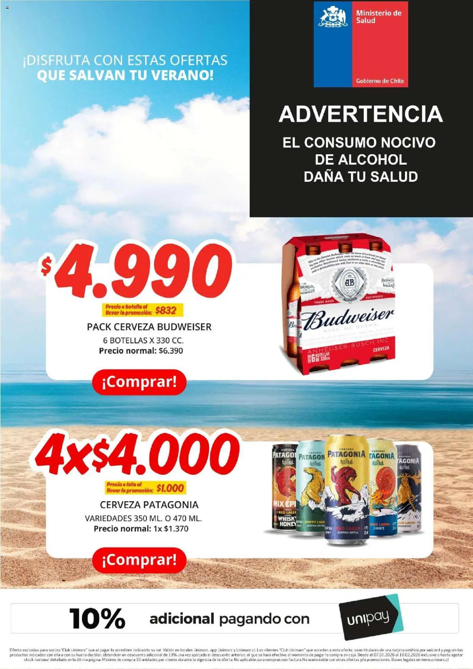 Black Friday Unimarc │ válido desde el 08.01.2026 | Página: 9 | Productos: Botella, Cerveza