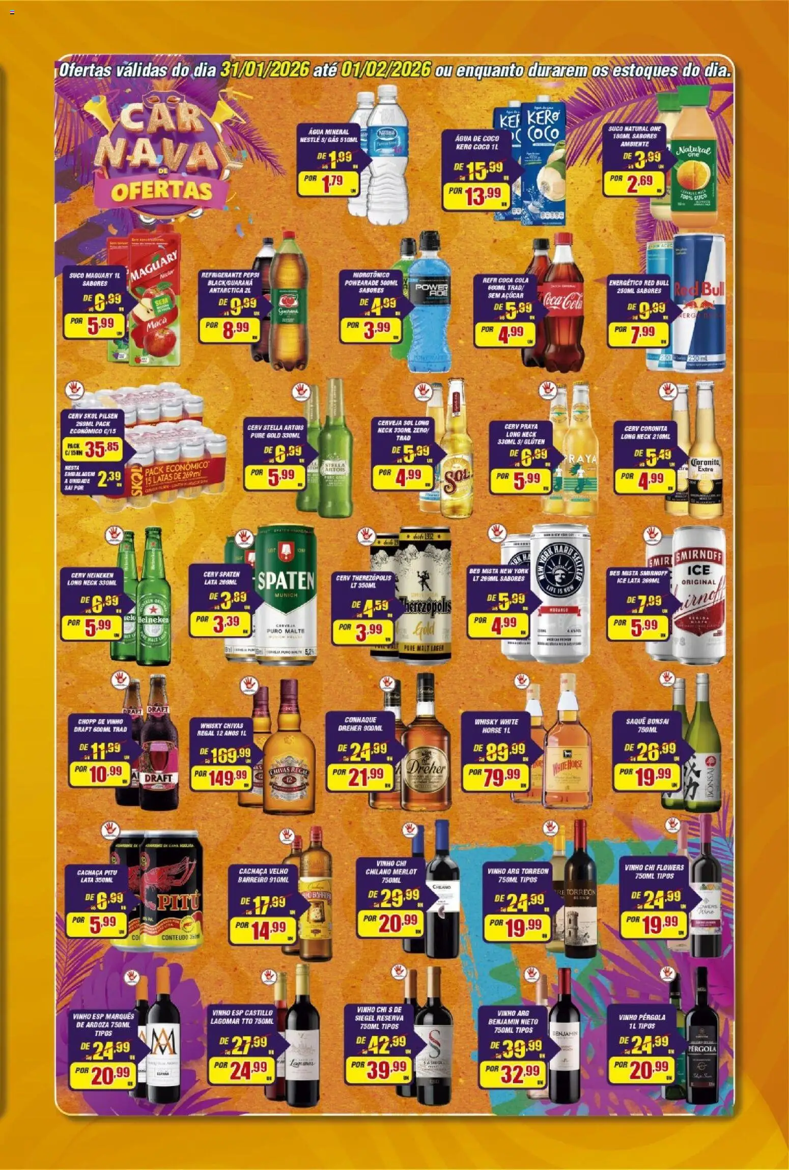 Violeta Supermercados Folheto - válido de 31.01.2026 | Página: 4 | Produtos: Coco, Água de coco, Vinho, Heineken