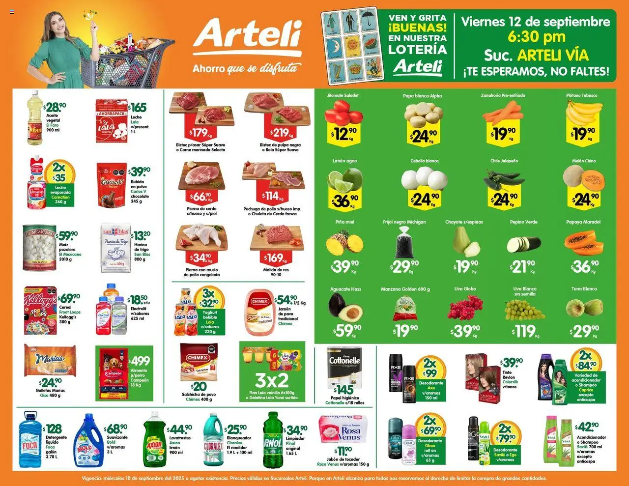 Nuevas ofertas de Arteli válidas en toda la República Mexicana desde el 10.09.2025. ¡Encuentra las mejores ofertas en Arteli - Prensa Express! | Página: 1 | Productos: Gelatina, Manzana, Res, Polvo