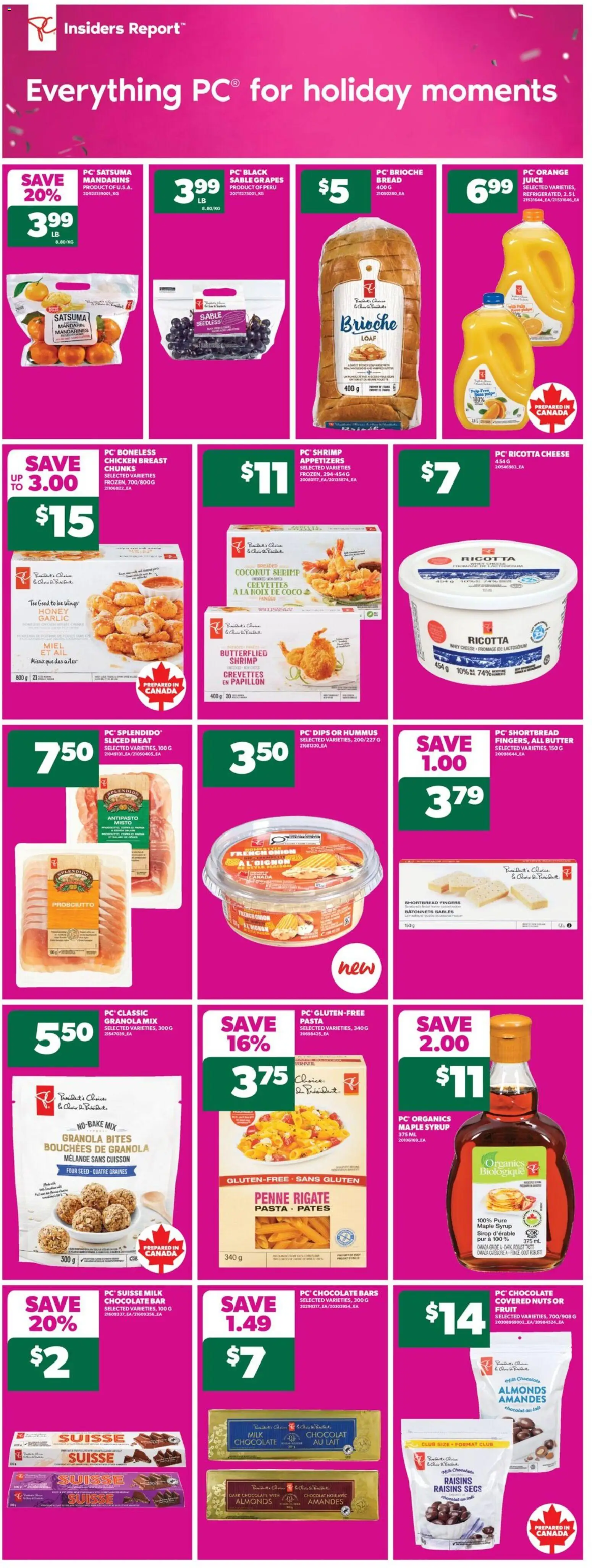 Real Canadian Superstore flyer valid from 18.12.2025 | Page: 10 | Products: Milk, Butter, Cheese, Juice
