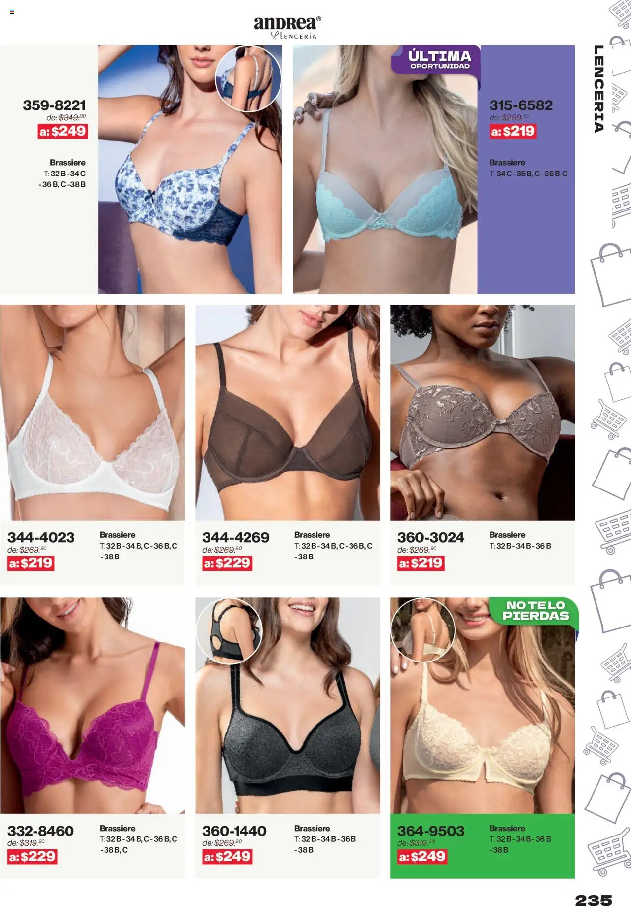 Nuevas ofertas de Andrea válidas en toda la República Mexicana desde el 10.08.2025. ¡Encuentra las mejores ofertas en Andrea - Catálogo Outlet! | Página: 235 | Productos: Lenceria