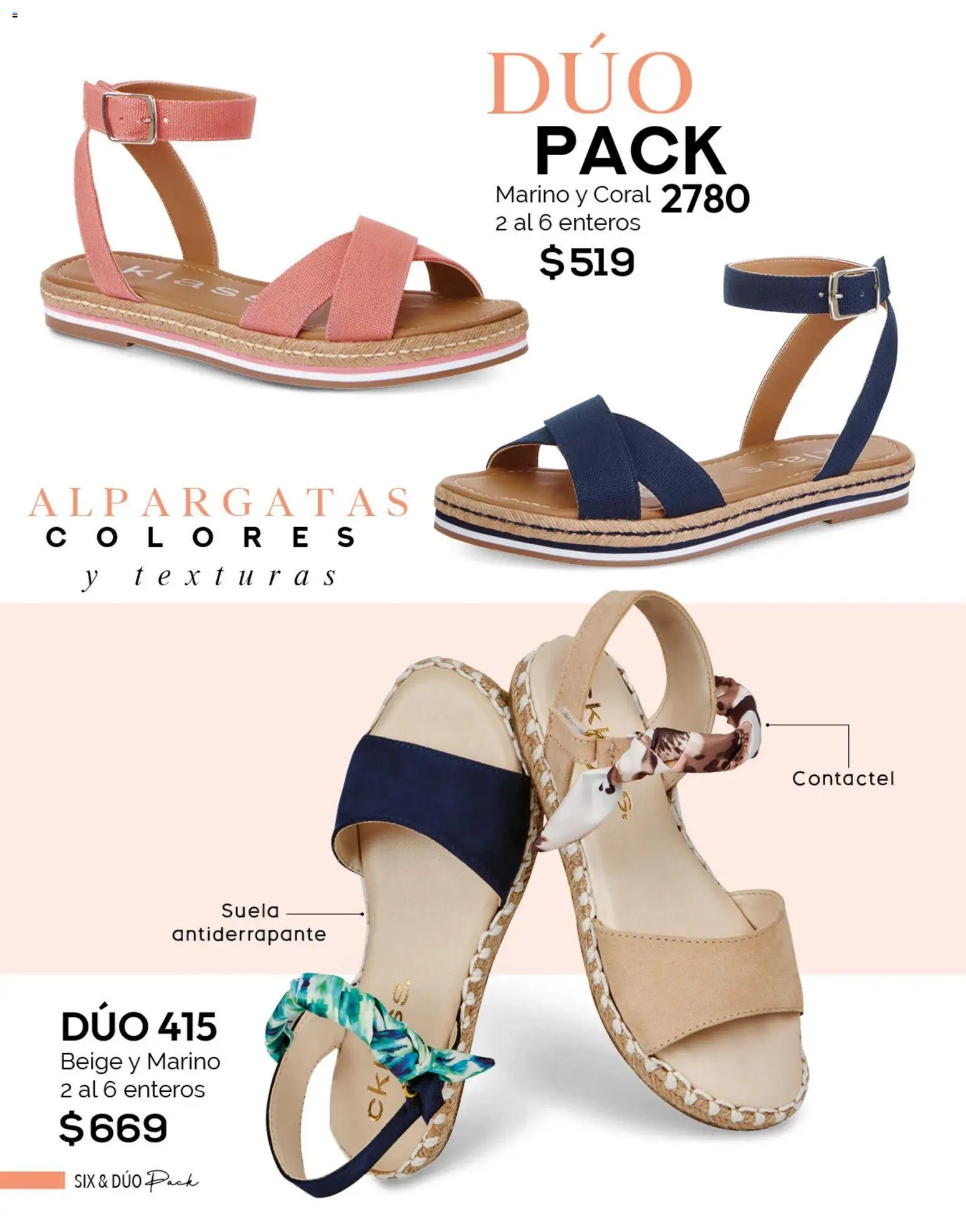 Nuevas ofertas de Cklass válidas en toda la República Mexicana desde el 02.01.2026. ¡Encuentra las mejores ofertas en Cklass catálogo Six & Dúo pack! | Página: 70 | Productos: Alpargatas