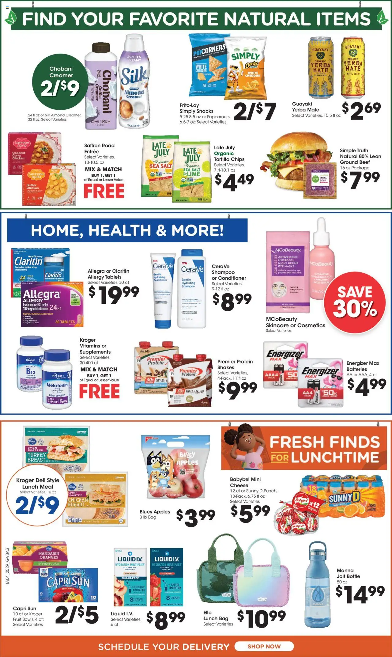 Kroger Ocado FC04 - OH - valid from 20.08.2025 | Page: 7 | Products: Shampoo, Butter, Apples, Cream
