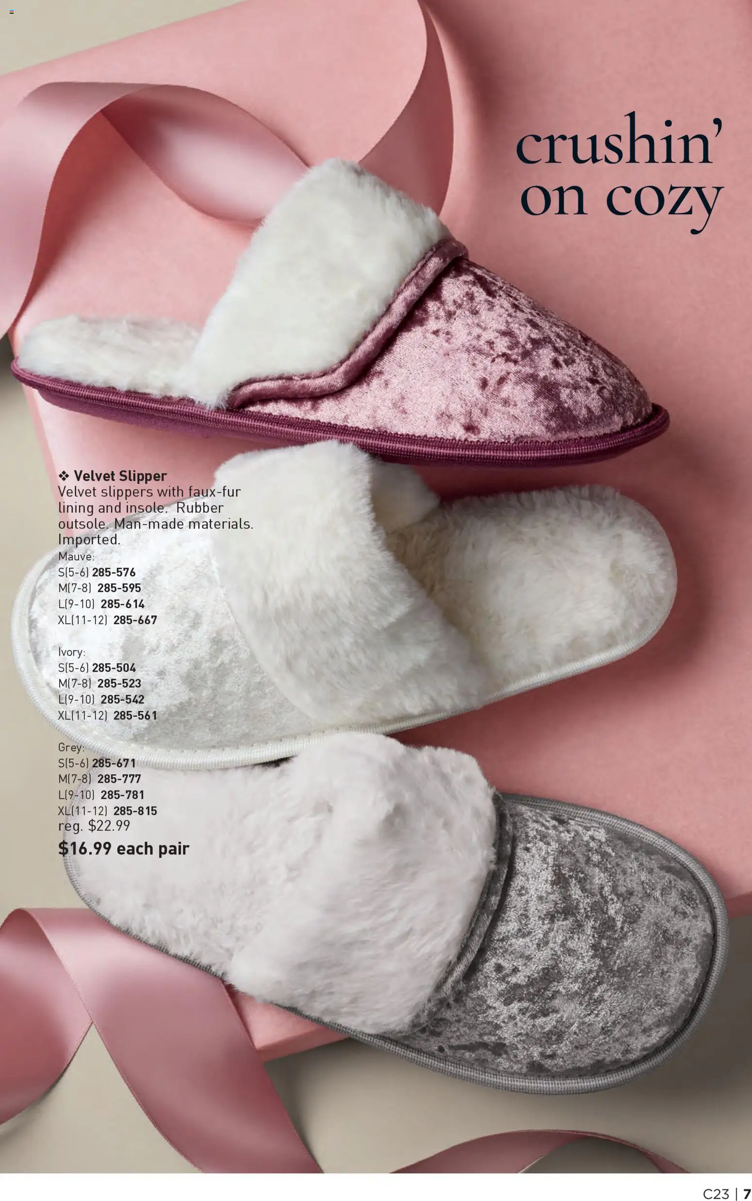 Avon Brochure - valid from 05.11.2025 | Page: 7 | Products: Slippers