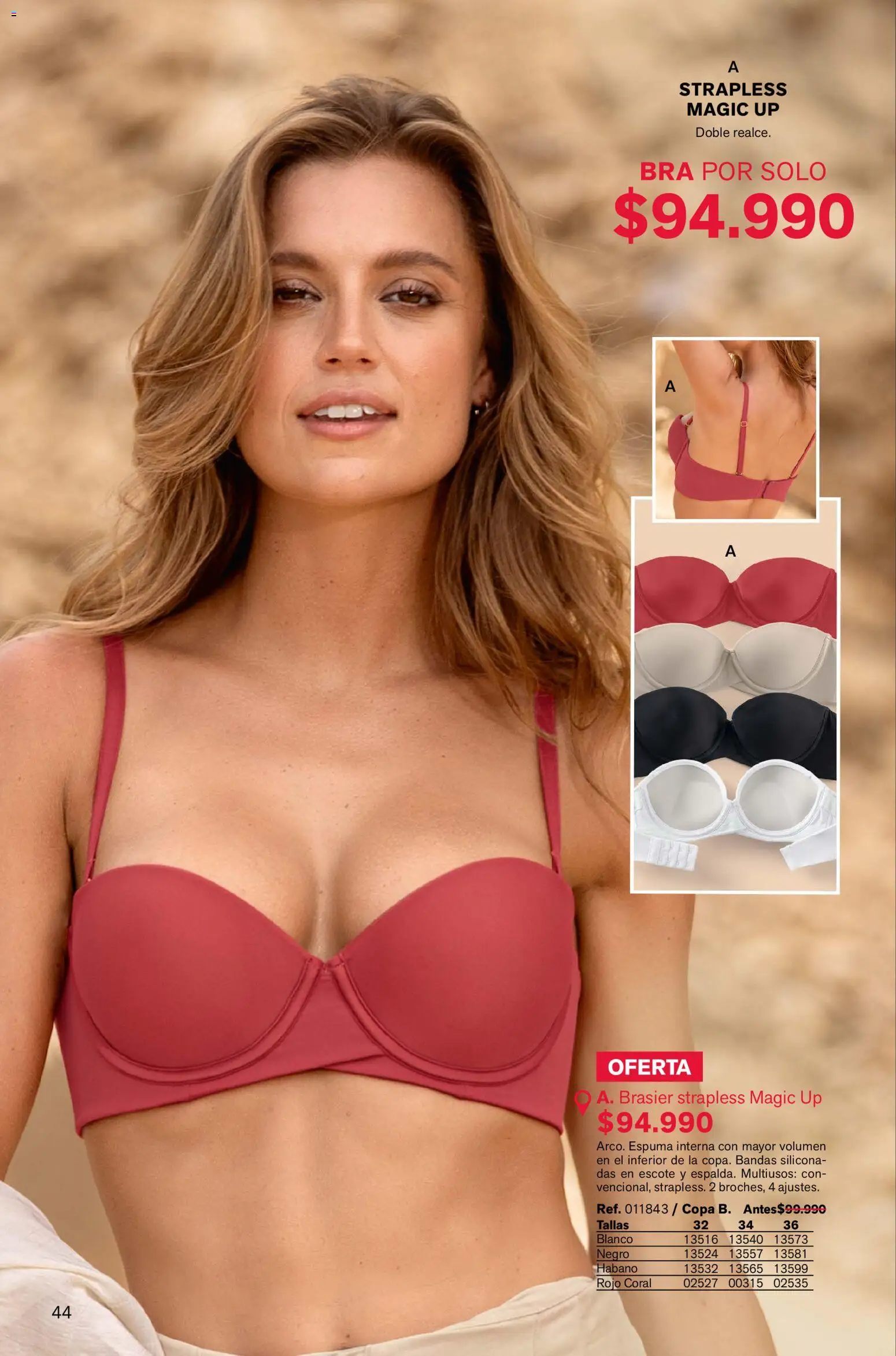 Leonisa revista - valida desde el 02.01.2026 | Página: 44 | Productos: Espuma, Brasier
