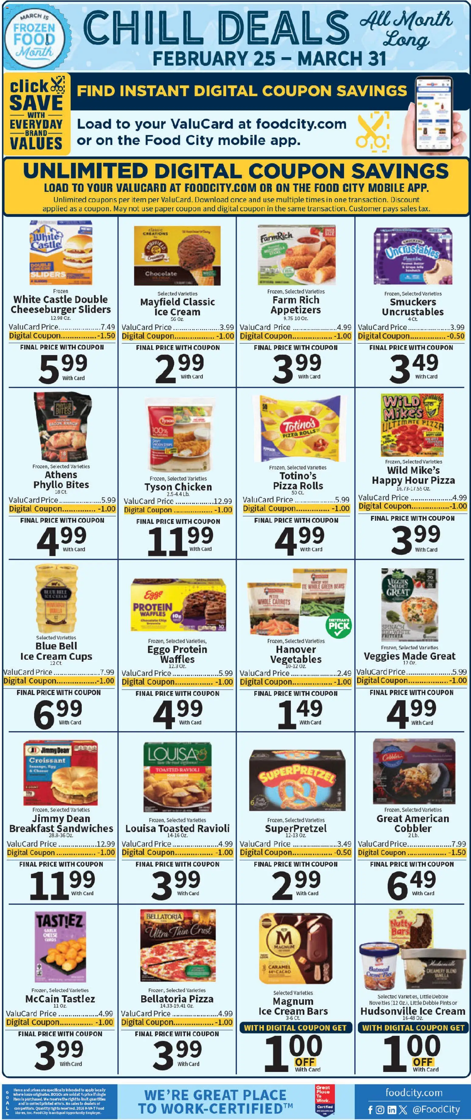Food City Weekly Ad - valid from 27.02.2026 | Page: 8 | Products: Spinach, Wire, Pizza, Vegetables