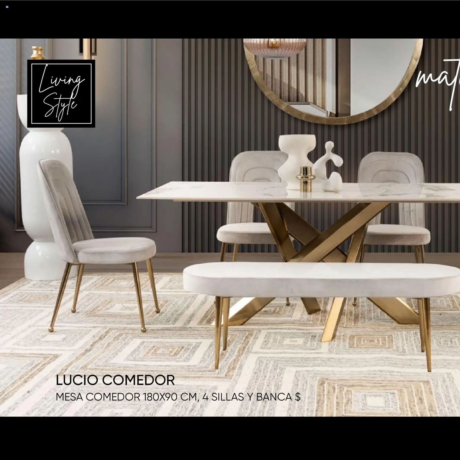 Nuevas ofertas de Muebles Dico válidas en toda la República Mexicana desde el 22.10.2025. ¡Encuentra las mejores ofertas en Muebles Dico catálogo Colección Premium! | Página: 90 | Productos: Mesa