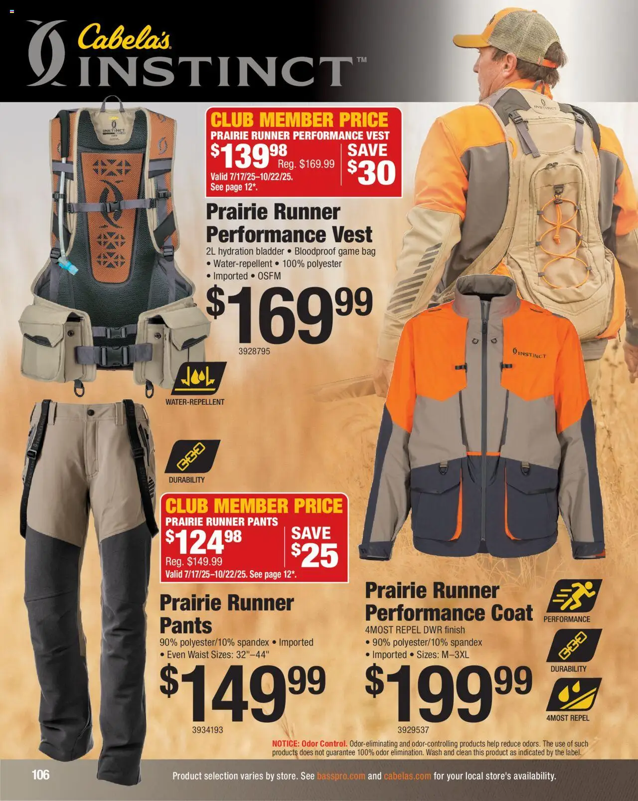 Cabela's Hunting Master 25 - valid from 11.08.2025 | Page: 106 | Products: Vest, Coat, Pants, Game