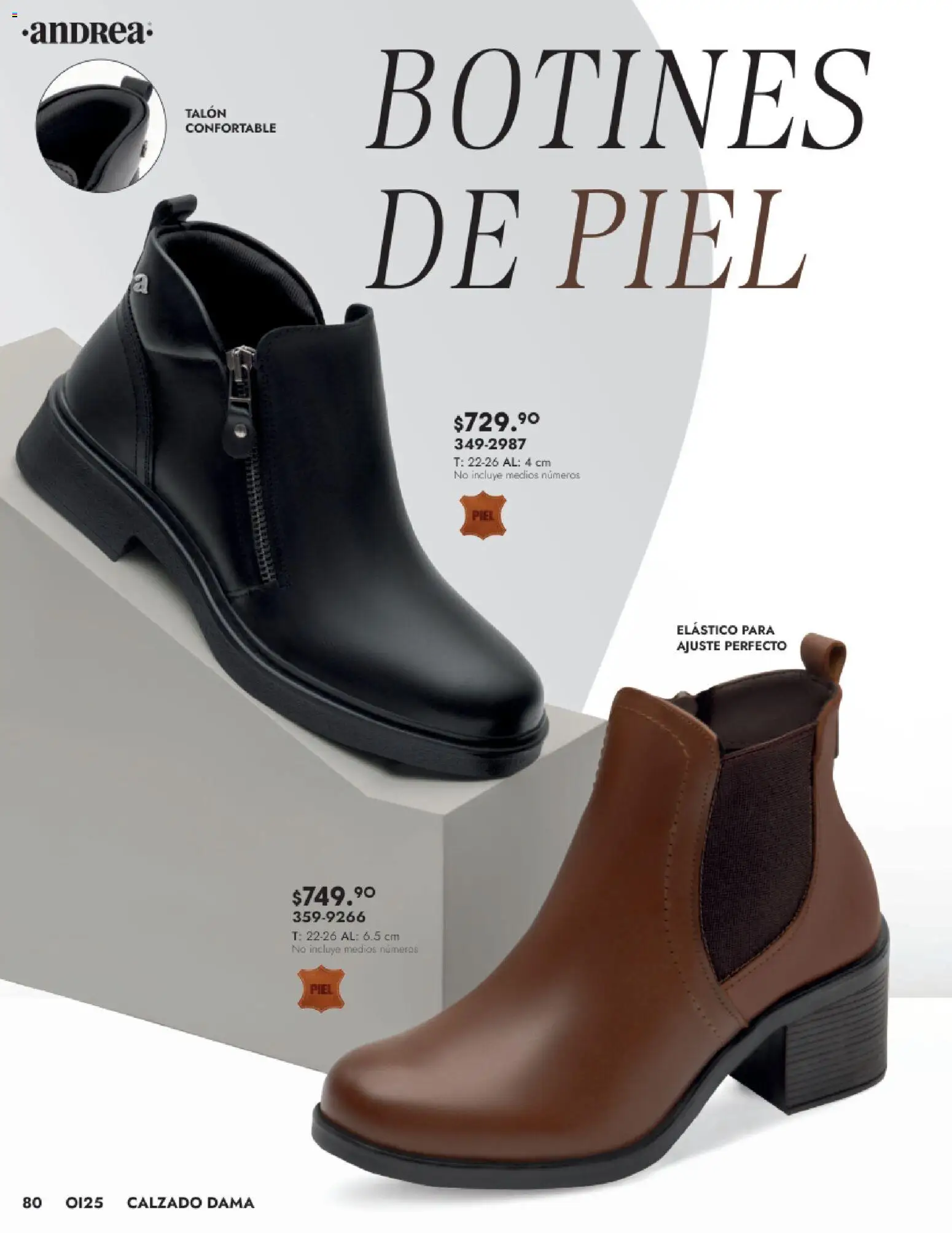 Nuevas ofertas de Andrea válidas en toda la República Mexicana desde el 24.08.2025. ¡Encuentra las mejores ofertas en Andrea - Catálogo Calzado Dama! | Página: 80 | Productos: Botines