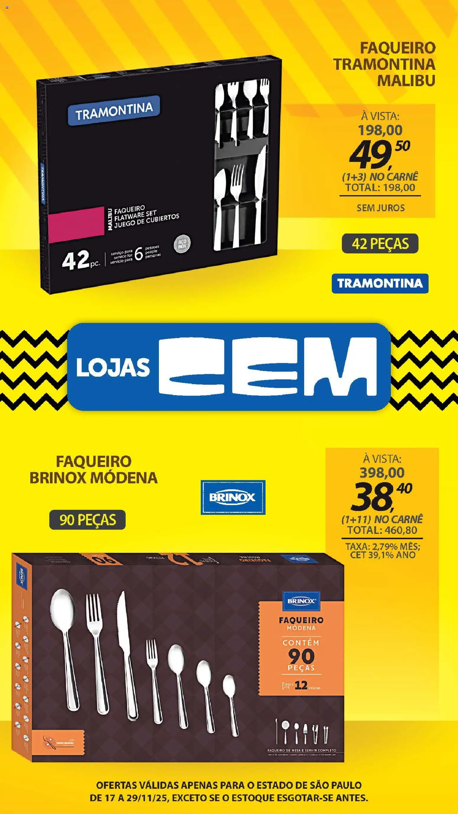 Lojas Cem Folheto - válido de 17.11.2025 | Página: 76 | Produtos: Mesa, Carne