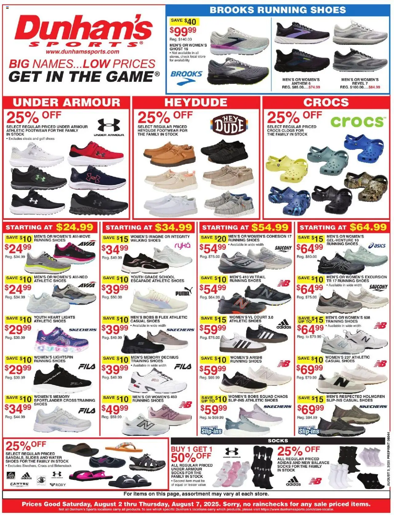 Dunham's Sports Weekly - PA - valid from 02.08.2025 | Page: 1 | Products: Pump, Socks, Water