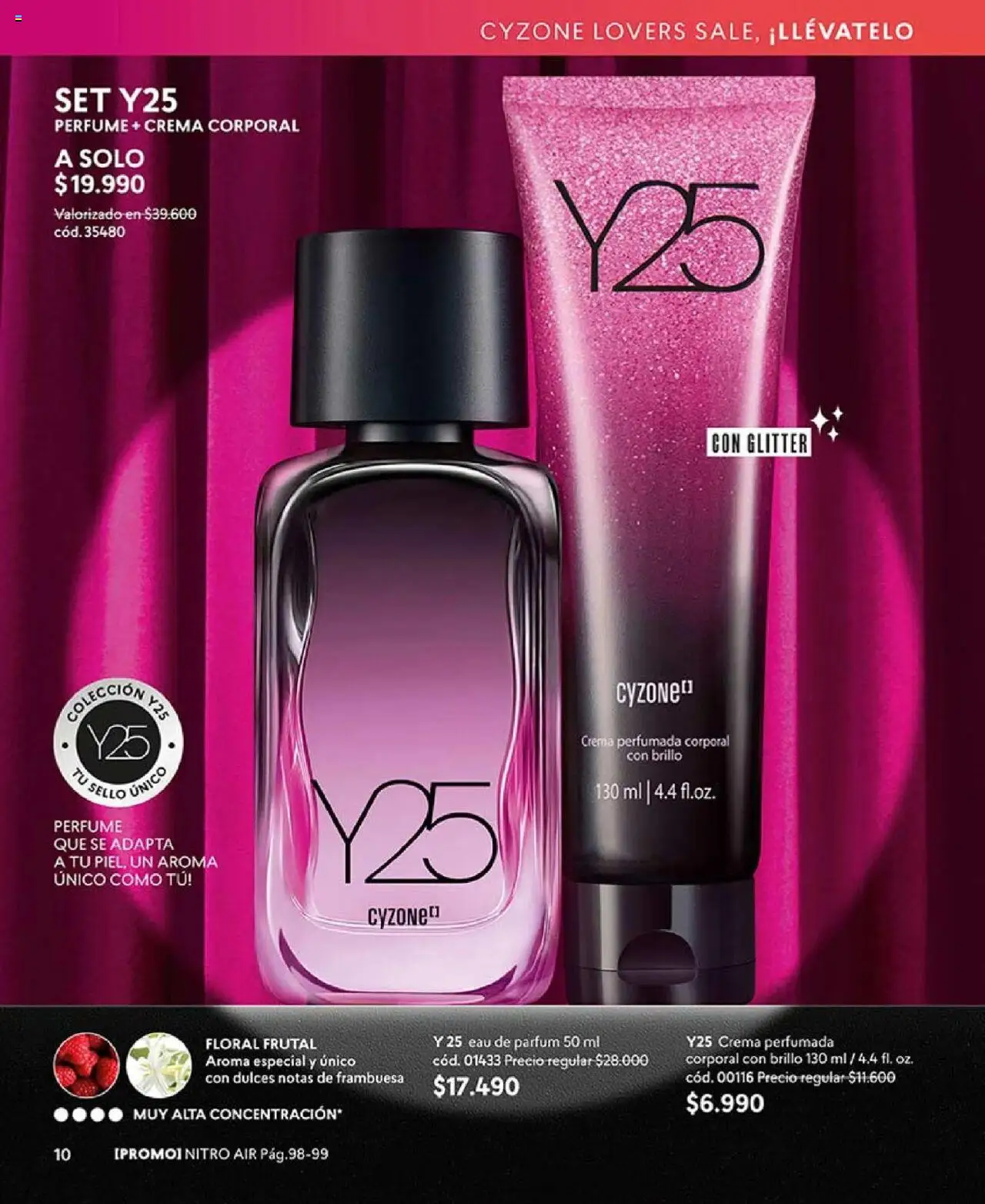 Catálogo CyZone Campaña 14 │ válido desde el 01.09.2025 | Página: 10 | Productos: Brillo, Glitter, Perfume, Crema