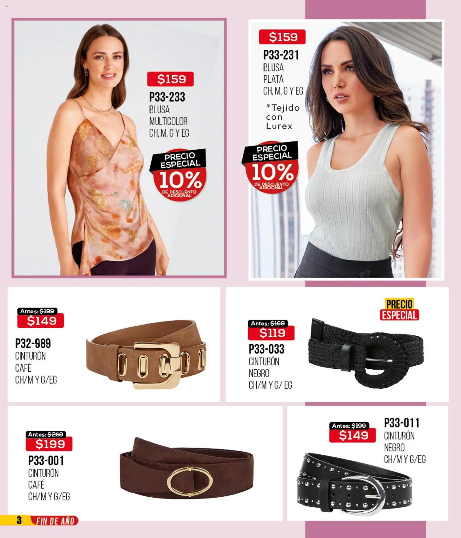 Nuevas ofertas de Cklass válidas en toda la República Mexicana desde el 02.01.2026. ¡Encuentra las mejores ofertas en Cklass catálogo Rebajas de Inicio de Año Ropa! | Página: 4 | Productos: Blusa, Cinturón, Café