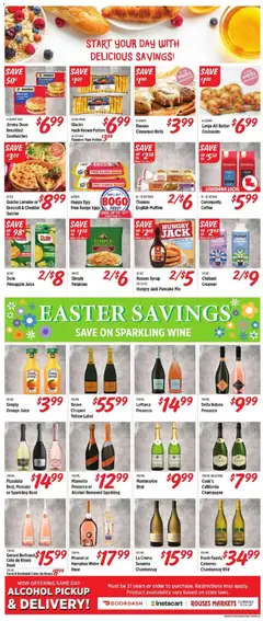 Preview of Rouses weekly ads valid from 01.04.2026 | Page: 9 | Products: Box, Butter, Croissants, Bag