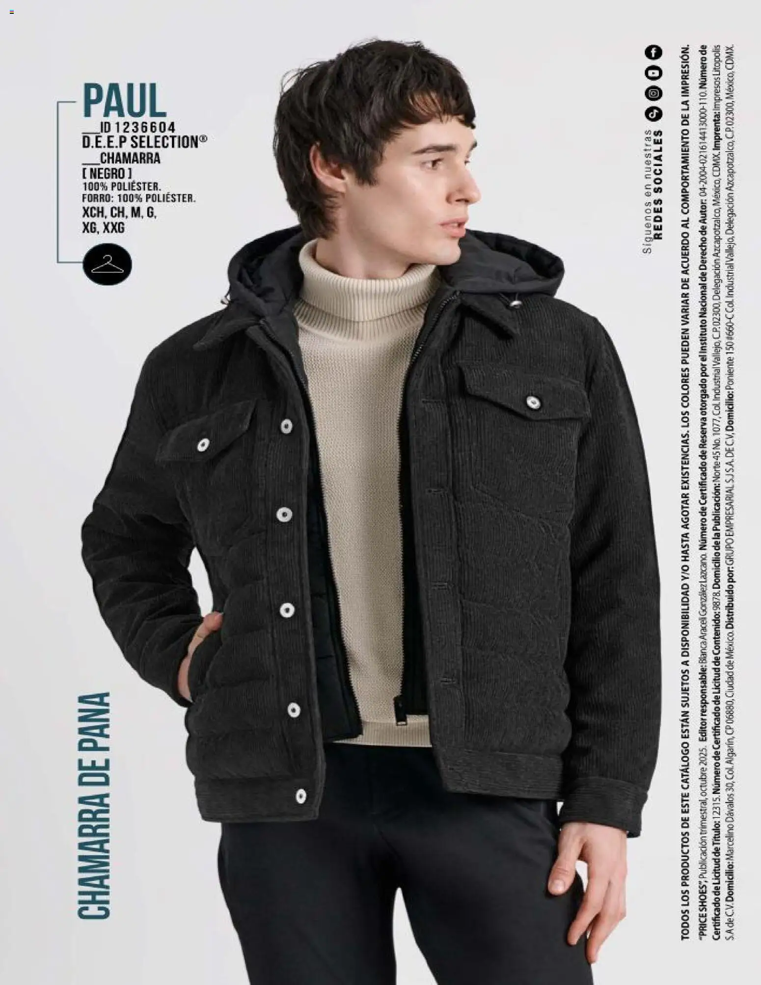 Nuevas ofertas de Price Shoes válidas en toda la República Mexicana desde el 15.11.2025. ¡Encuentra las mejores ofertas en Price Shoes catálogo Chamarras! | Página: 8 | Productos: Chamarra