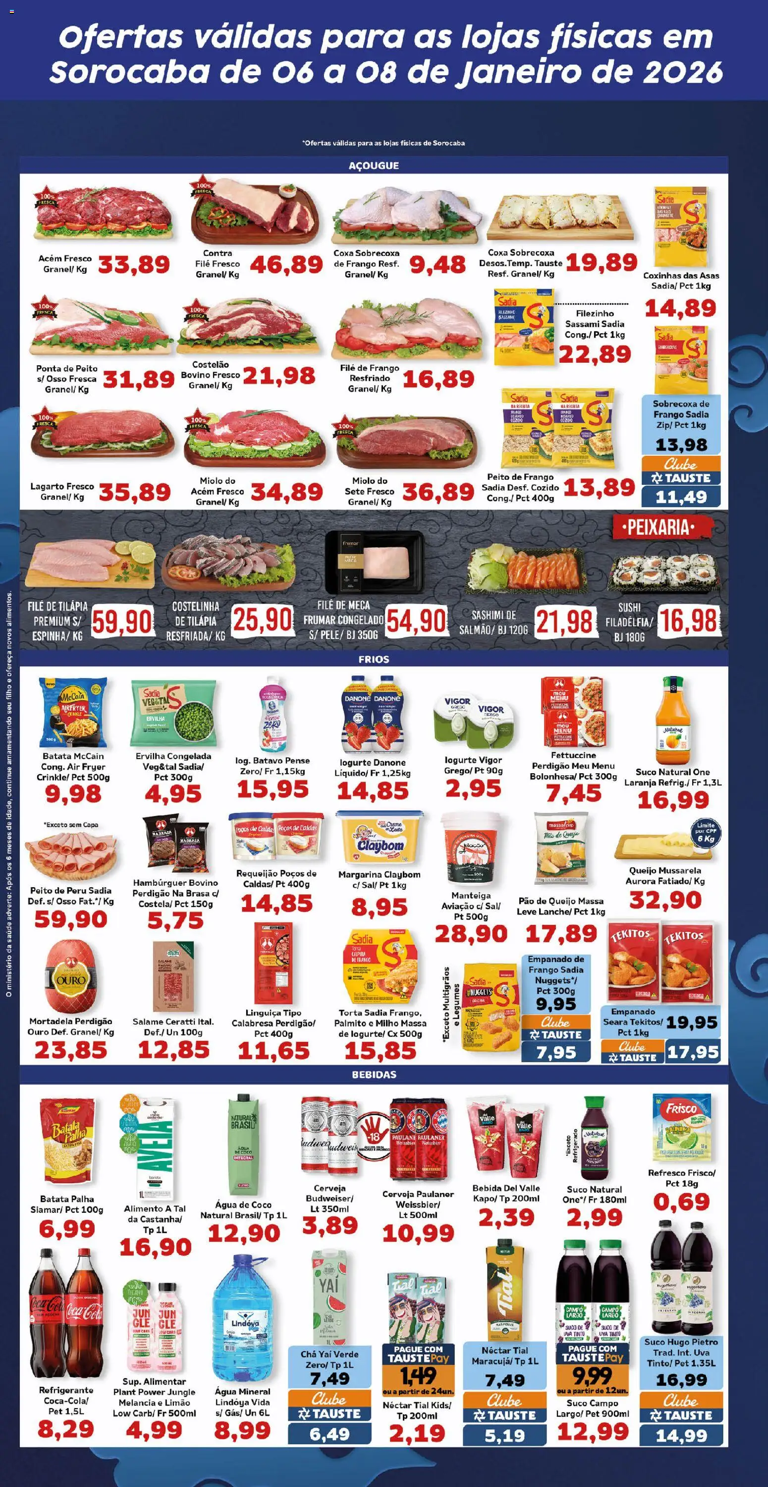 Tauste Folheto - válido de 06.01.2026 | Página: 4 | Produtos: Coco, Frisco, Bebida, Requeijão