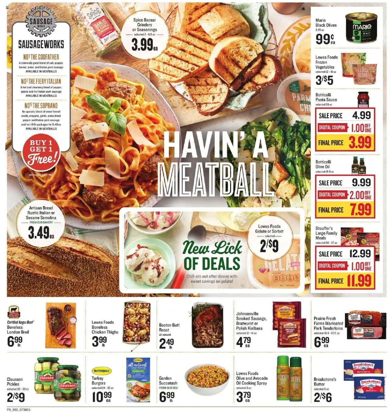 Lowes Foods Weekly Ad - GA - valid from 30.07.2025 | Page: 8 | Products: Pork, Pasta, Pepper, Garlic