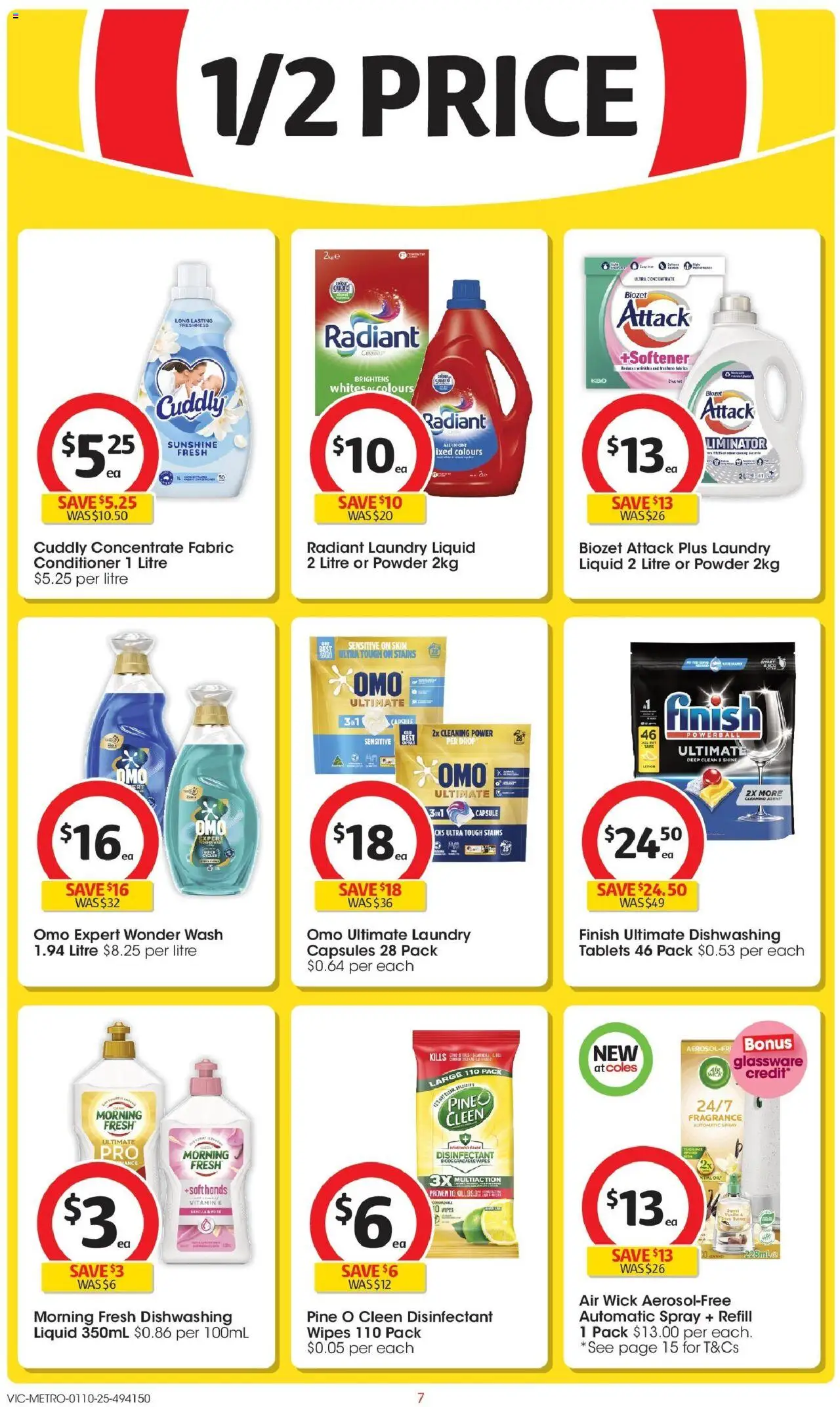 Coles catalogue - valid from 01.10.2025 | Page: 7 | Products: Fragrance, Powder, Laundry, Tablets