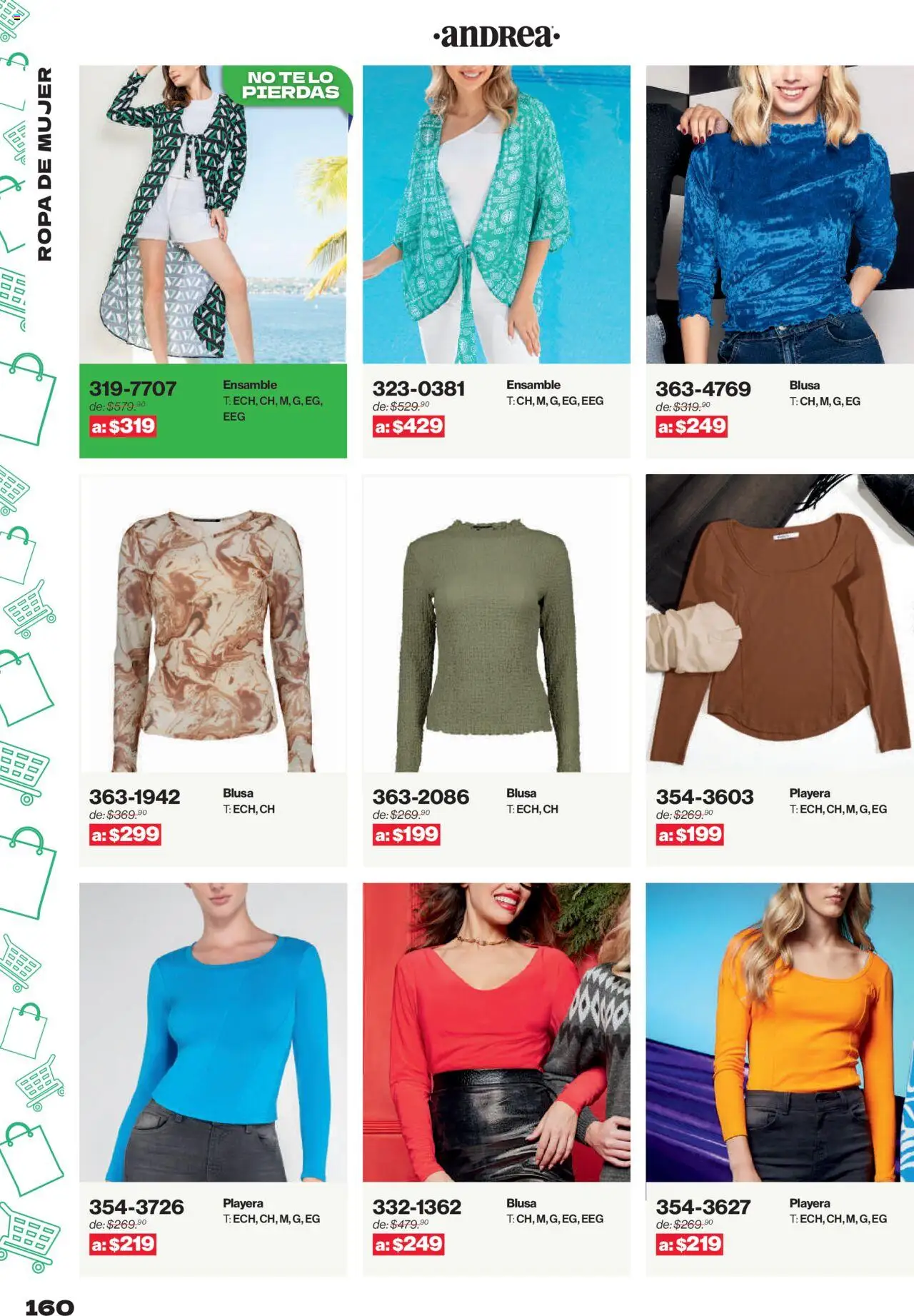 Nuevas ofertas de Andrea válidas en toda la República Mexicana desde el 10.08.2025. ¡Encuentra las mejores ofertas en Andrea - Catálogo Outlet! | Página: 160 | Productos: Blusa, Ropa, Playera, Té