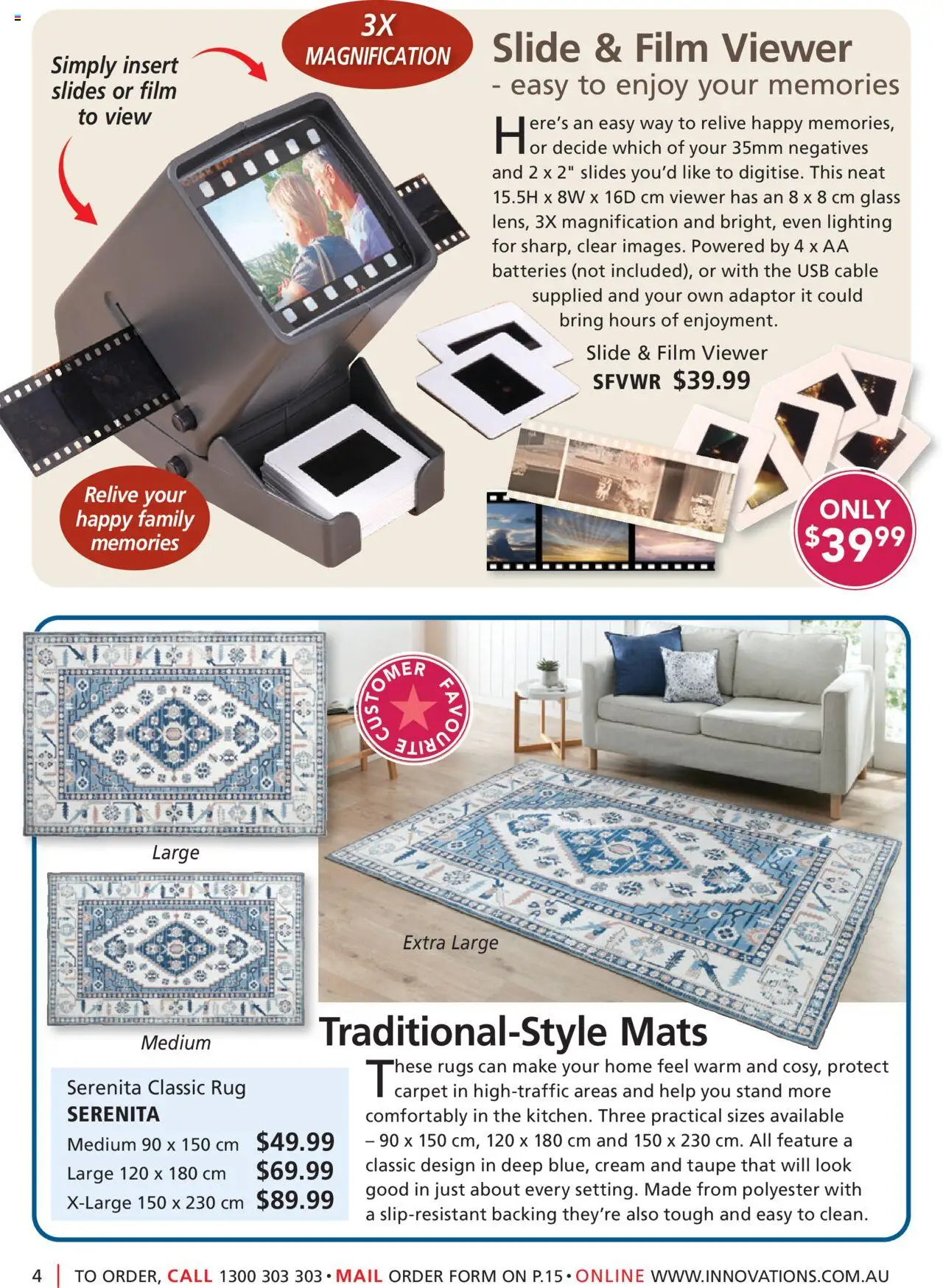 Innovations catalogue - valid from 30.07.2025 | Page: 4 | Products: Carpet, Cream, Rugs, Batteries
