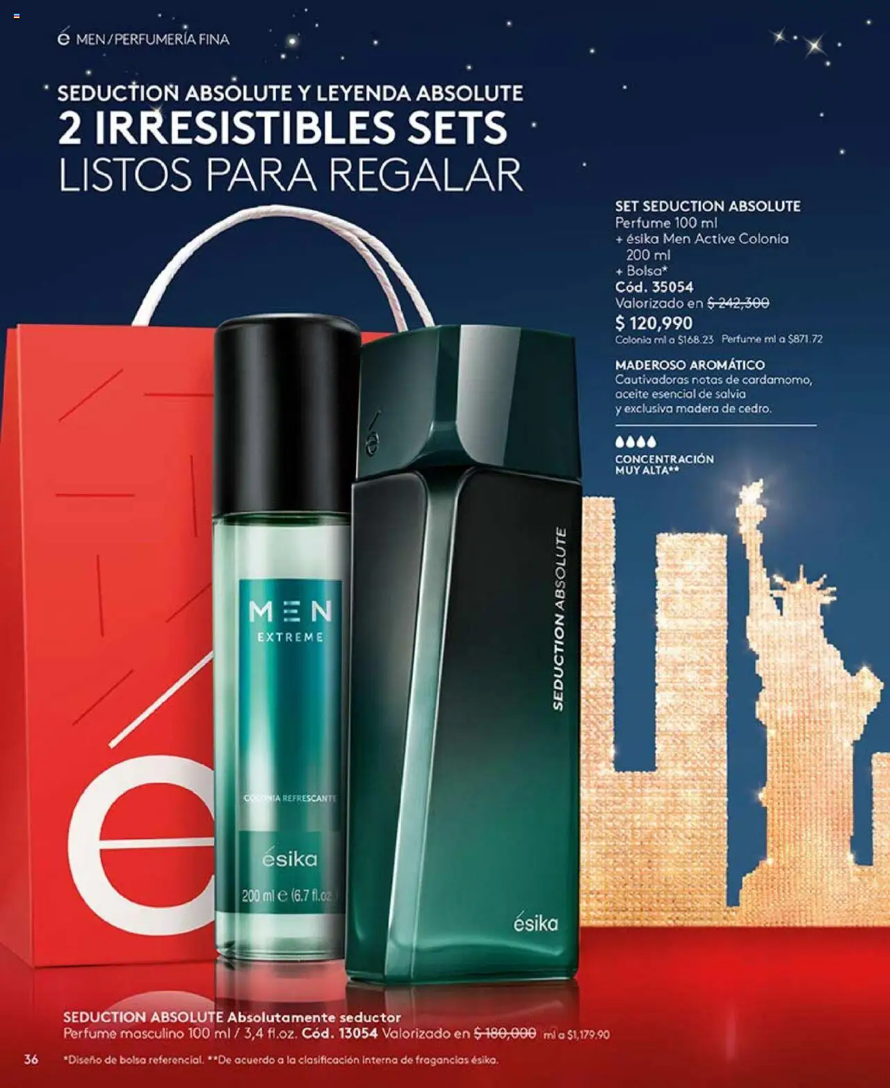 Ésika revista - valida desde el 14.10.2025 | Página: 36 | Productos: Bolsa, Perfume, Aceite