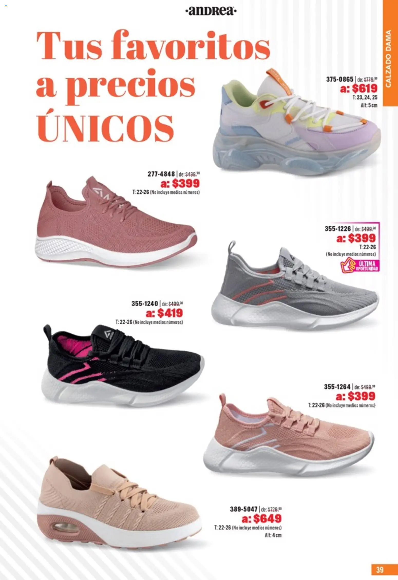 Nuevas ofertas de Andrea válidas en toda la República Mexicana desde el 05.04.2026. ¡Encuentra las mejores ofertas en Andrea catálogo Outlet! | Página: 39