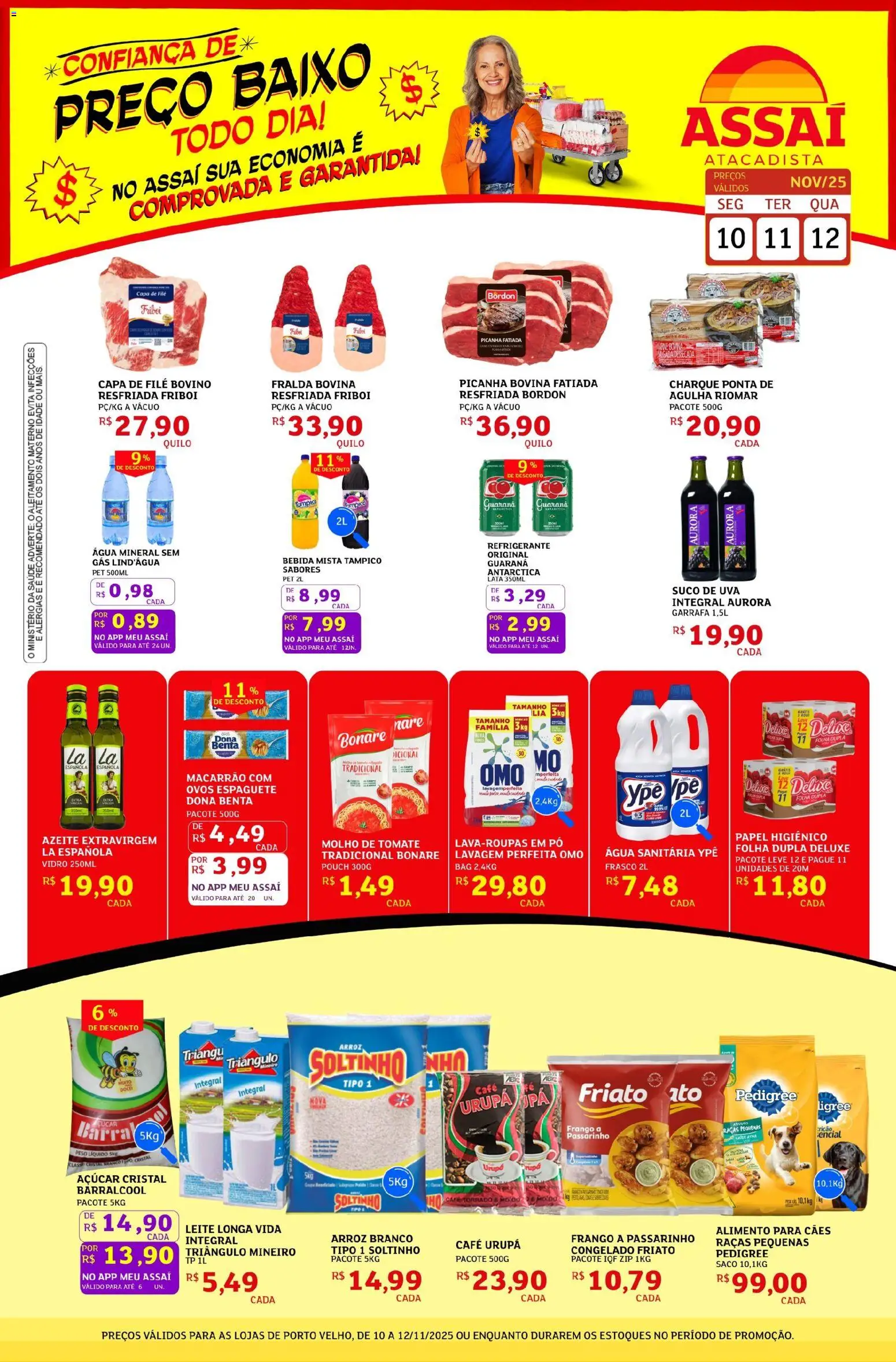 Assaí Atacadista Folheto - válido de 10.11.2025 | Página: 1 | Produtos: Ovos, Café, Friato, Pá